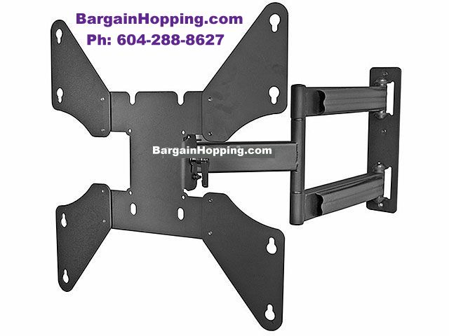 32 - 55" Tilting Swiveling Full Motion TV Bracket Wall Mount - Click Image to Close