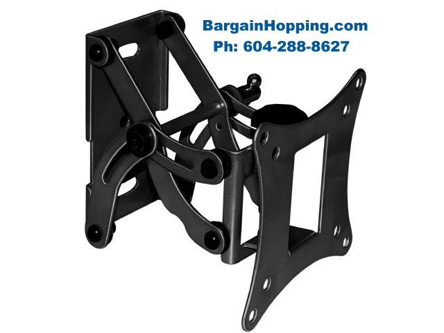 10 - 25" Adjustable Tilt & Swivel TV Wall Mount Bracket