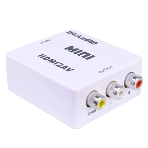 WickedHD Mini HDMI to AV RCA Composite Converter