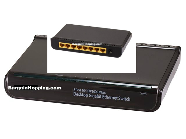 8 Port 10/100/1000 Mbps Desktop Gigabit Ethernet Switch