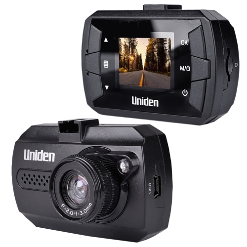 Uniden 1080p Full HD Dash Cam w/Night Vision, 1.5" LCD Screen