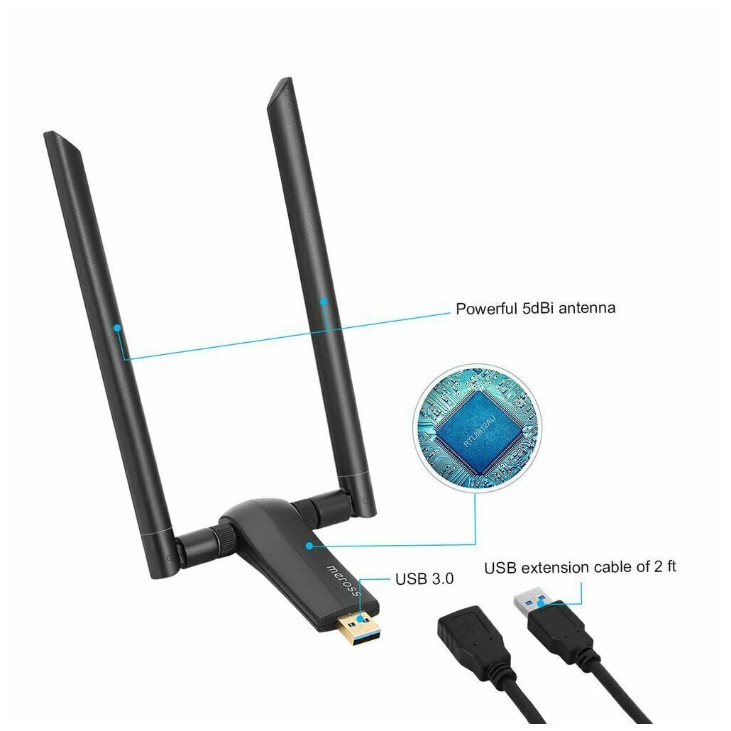 AC1200 Wireless USB Adapter Super Speed USB 3.0 Wi-Fi Adapter