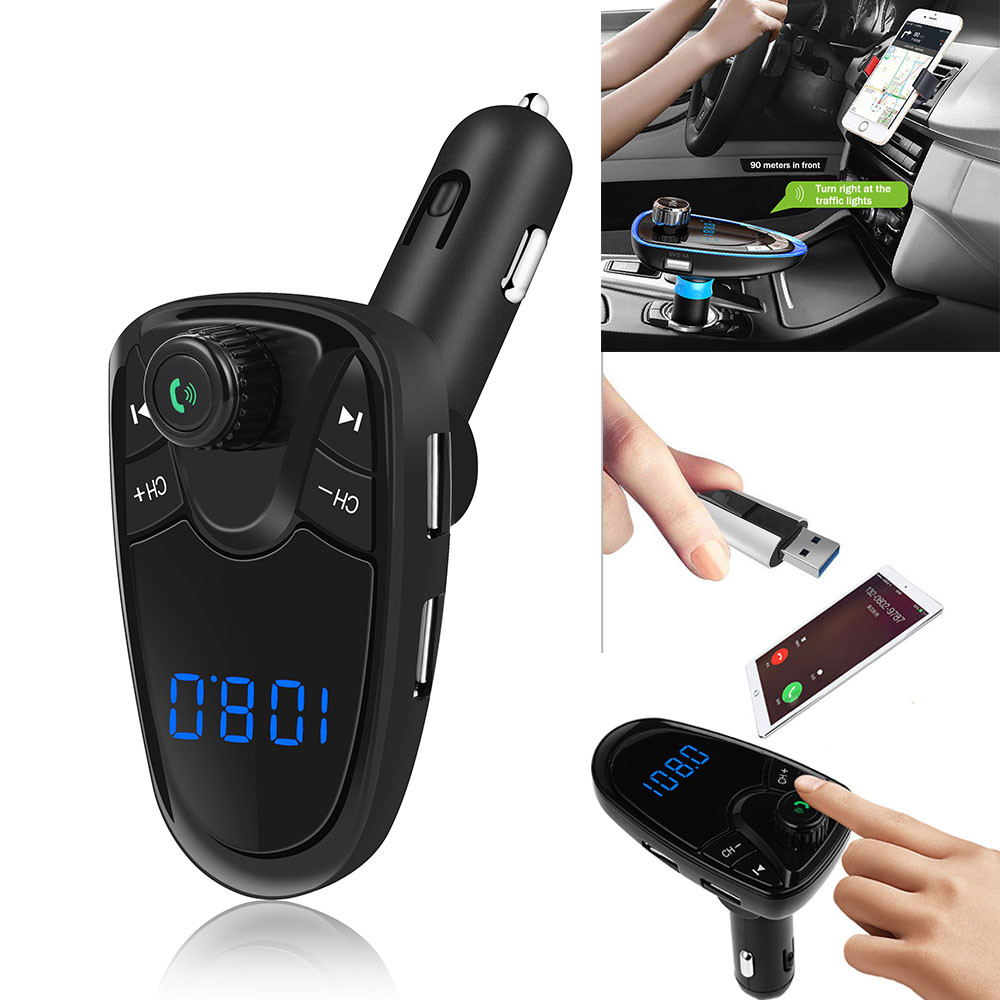 Bluetooth Hands Free FM Transmitter USB Micro SD MP3 Player