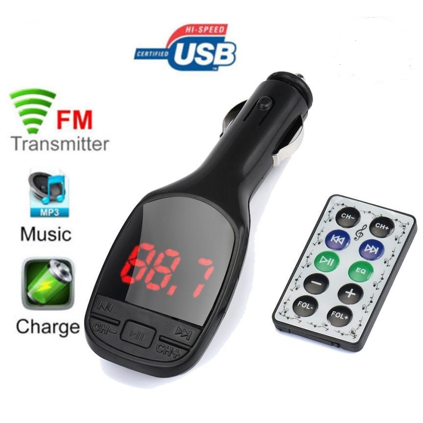 Wireless MP3 Player Auto FM Transmitter Modulator LCD Car Kit