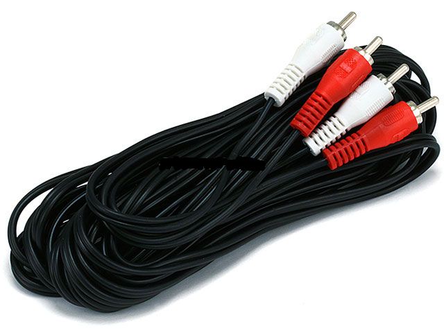 12FT 2 RCA Plug/2 RCA Plug M/M Cable