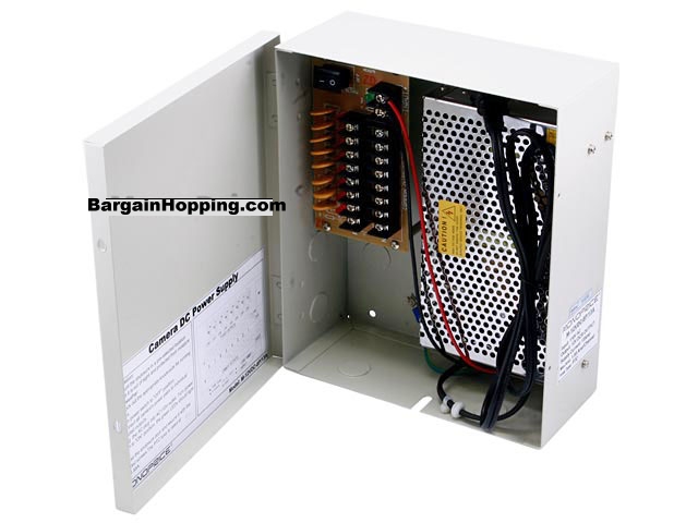 8 Channel CCTV Camera Power Supply - 12VDC - 13Amps