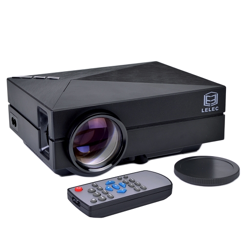 Lelec Mini LED Projector w/HDMI VGA & SD Slot