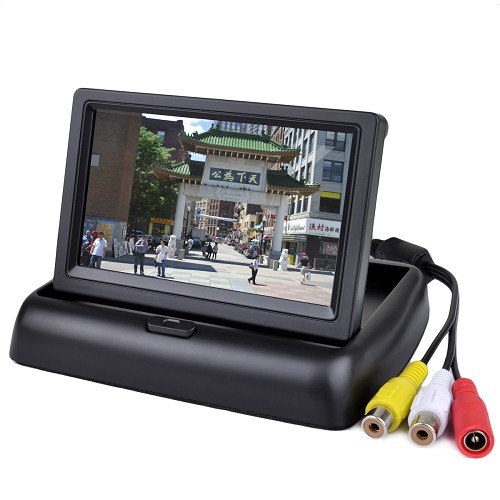4.3" Folding Rear View Car Color Monitor System - Click Image to Close