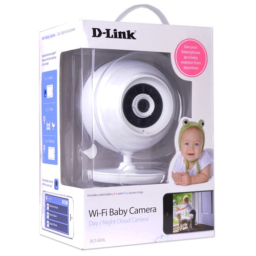 D-Link 480p WiFi BabyCam w/2-way Audio Night Vision Android APP - Click Image to Close