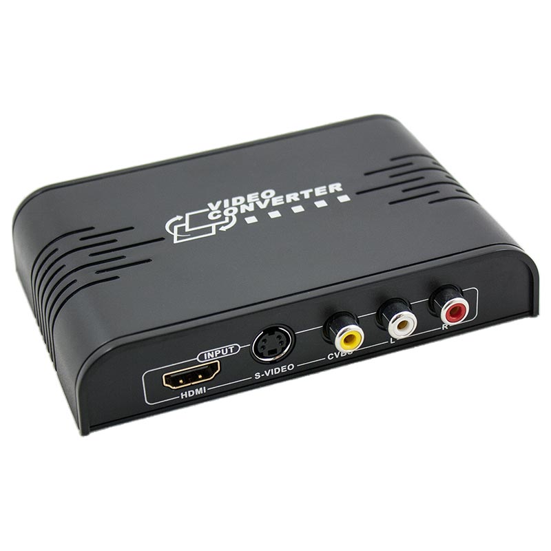 Composite S-Video and HDMI to HDMI Converter