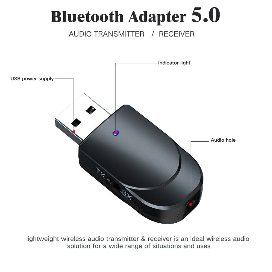 Bluetooth 5.0 USB Transmitter & Receiver