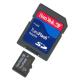 SanDisk 512MB MicroSD/TransFlash Card w/SD Adapter