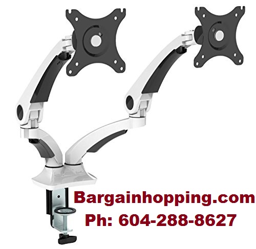 10-27 inch Dual Screen Desktop Mount Bracket